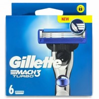 Сменные картриджи для бритья Gillette Mach3 Turbo, 6 шт.