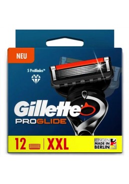 Сменные картриджи для бритья Gillette ProGlide, 12 шт