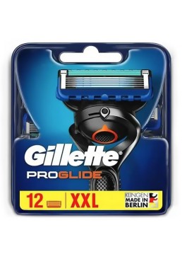 Сменные картриджи для бритья Gillette ProGlide, 12 шт