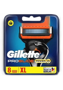 Сменные картриджи для бритья Gillette ProGlide Power, 8 шт.