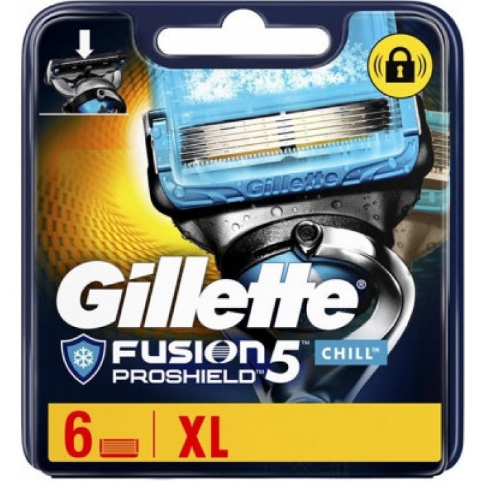 Сменные картриджи для бритья Gillette Proshield Chill, 6 шт - 
