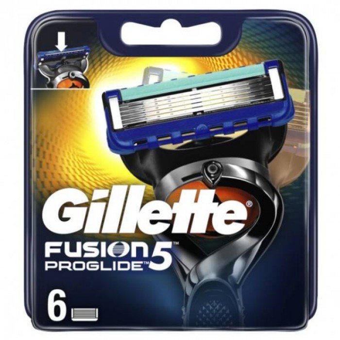 Змінні картриджі для гоління (леза) чоловічі Gillette Fusion5 ProGlide, 6 шт - 