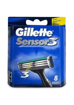 Сменные картриджи для бритья Gillette Sensor3, 8 шт.
