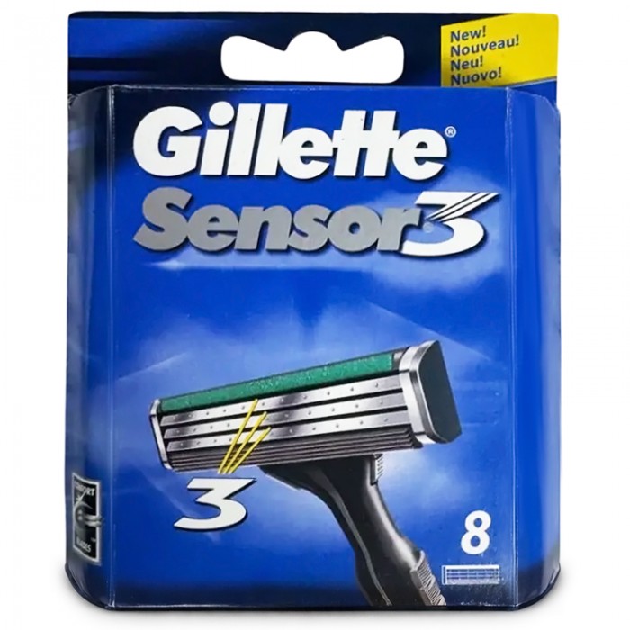 Сменные картриджи для бритья Gillette Sensor3, 8 шт. - 
