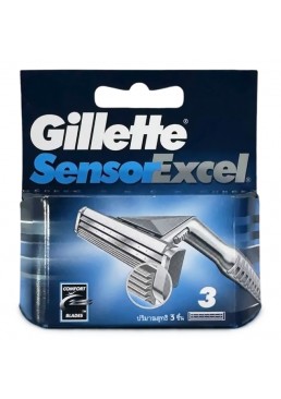 Сменные картриджи для бритья Gillette Sensor Excel, 3шт.