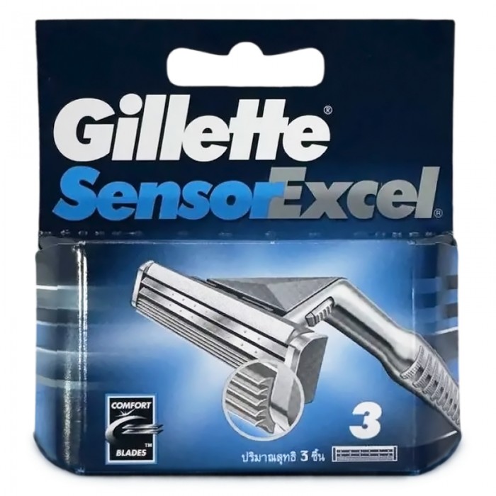 Сменные картриджи для бритья Gillette Sensor Excel, 3шт. - 