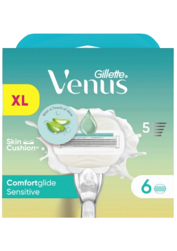 Сменные картриджи Gillette Venus ComfortGlide Sensitive, 6 шт