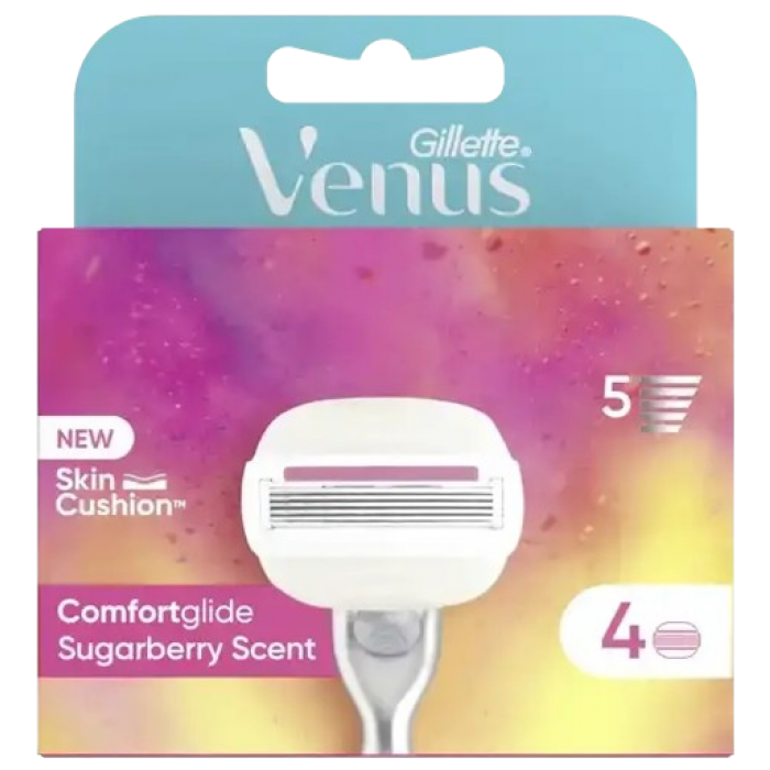 Сменные картриджи для бритья Gillette Venus Olay ComfortGlide Sugarberry, 4 шт - 