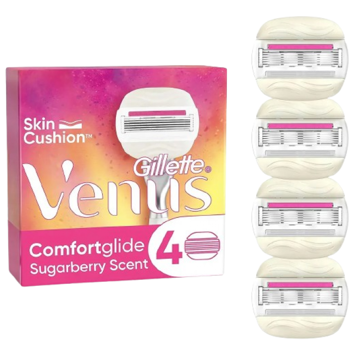Сменные картриджи для бритья Gillette Venus Olay ComfortGlide Sugarberry, 4 шт - 