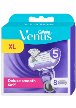 Сменные картриджи Gillette Venus Swirl Deluxe Smooth, 8 шт