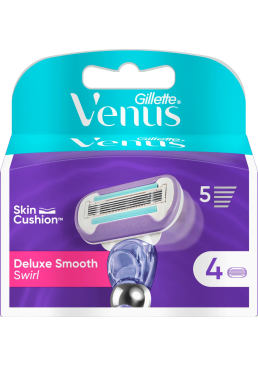 Сменные картриджи Gillette Venus Swirl Deluxe Smooth, 4 шт