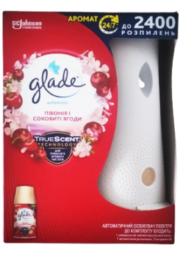 Освіжувач повітря автоматичний Glade Automatic Півонія і соковиті ягоди, 269 мл