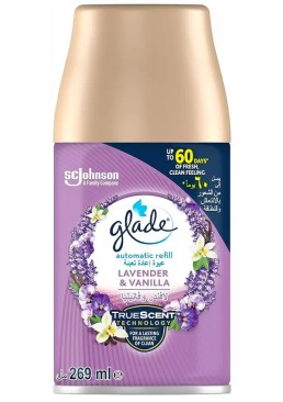 Сменный баллон к автоматическому освежителю воздуха Glade Лаванда и Ваниль, 269мл