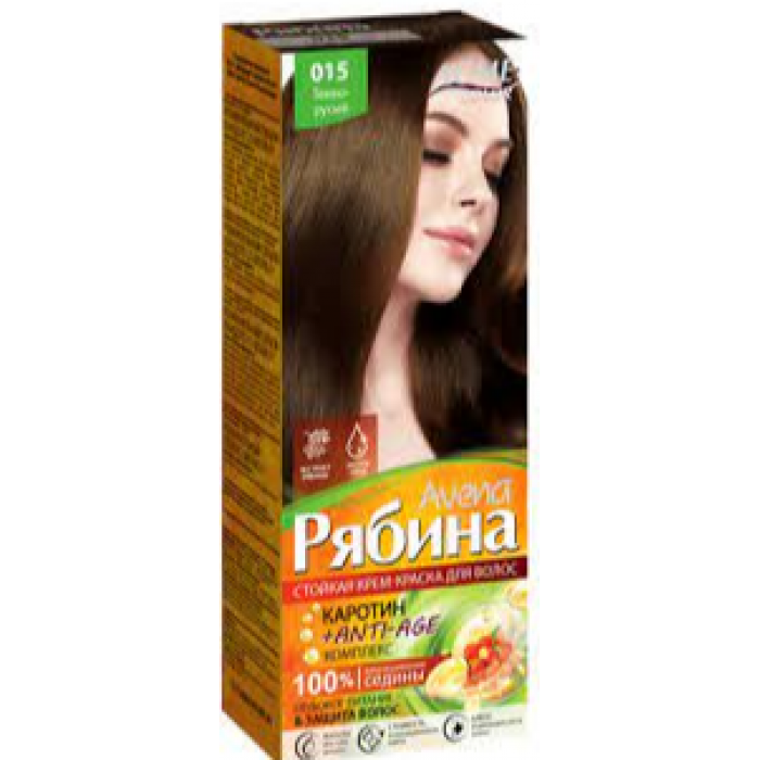 ᐉ Купить Крем-Краска Для Волос Рябина №015, Темно Русый По Цене.