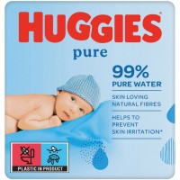 Серветки вологі Huggies Ultra Comfort Pure 2 + 1 (56 х 3 шт), 168 шт