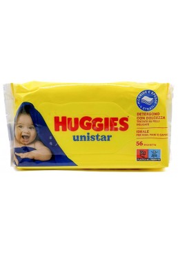 Дитячі вологі серветки Huggies Unistar, 56 шт