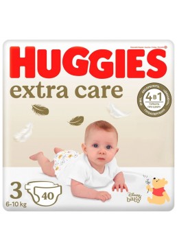 Підгузки Huggies Extra Care Jumbo 3 (6-10 кг), 40 шт