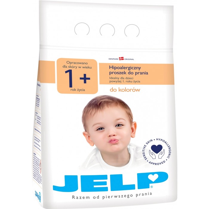 Гипоаллергенный стиральный порошок JELP 1+ для цветного белья, 2.24 кг - 