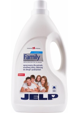 Гипоаллергенный гель для стирки JELP Family для белого белья, 2 л