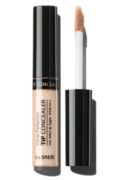 Рідкий консилер для обличчя The Saem Cover Perfection Tip Concealer 1.25 Light Beige 6,5 г