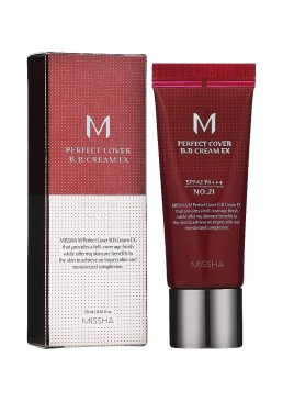 BB-крем Missha M Perfect Cover №21 Light Beige (світло-натуральний), 20 мл