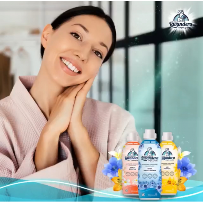 Кондиционер для белья Lavandera Pureza Oriental Восточная чистота, 1.76 л (80 стирок) - 