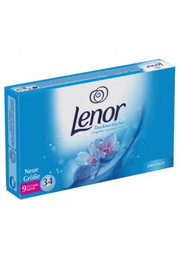 Ароматизированные салфетки для сушильной машины Lenor Апрельская свежесть, 34 шт