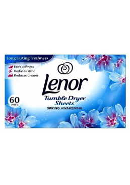 Ароматизированные салфетки для сушильной машины Lenor Апрельская свежесть, 60 шт