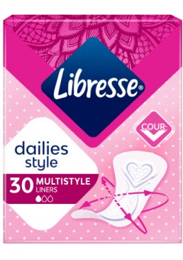 Ежедневные прокладки Libresse Dailies style Multistyle Liners (1капдя), 30 шт