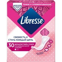 Ежедневные гигиенические прокладки Libresse Dailyfresh Multistyle Plus, 30 шт