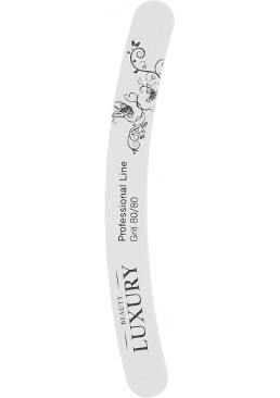 Мінеральна пилочка для нігтів Beauty LUXURY MF-06A 80*80, сіра