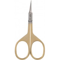 Ножиці манікюрні Beauty LUXURY НМ-25 зігнуті, золото, 1 шт