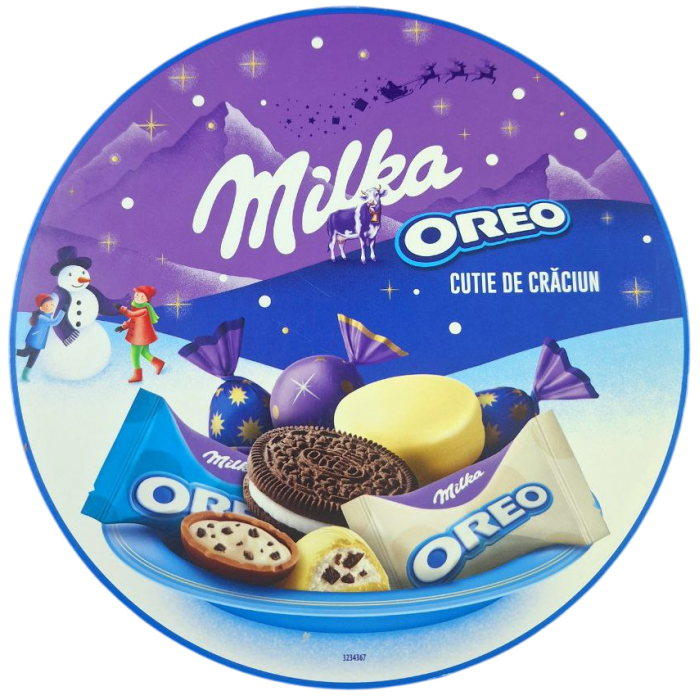 Подарочный набор конфет Milka Oreo Box Рождественская шкатулка, 197 г - 