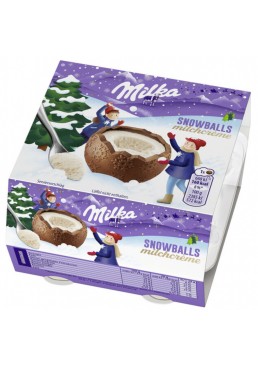Шоколадні сніжки з молочним кремом Milka SnowBalls (4х28г), 112г