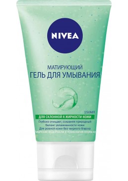 Матирующий гель для умывания Nivea с океаническими водорослями, 150 мл