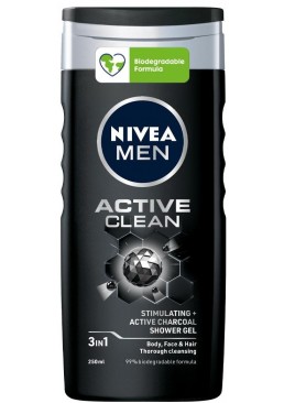Гель для душу Nivea men Active clean, 250 мл