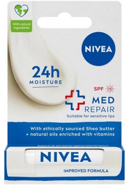 Бальзам для губ Nivea Интенсивная Защита SPF15 Lip Care Med Protection Lip Balm, 4.8 г