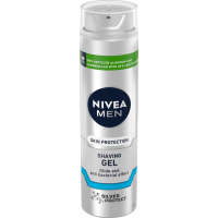 Гель для гоління Nivea Срібний захист, 200 мл