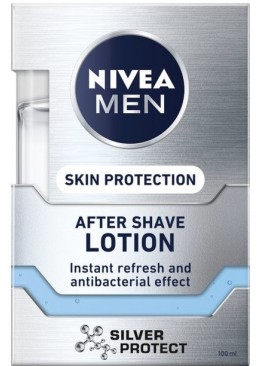 Лосьон после бритья Nivea Men Серебряная защита с ионами серебра и антибактериальным эффектом, 100 мл