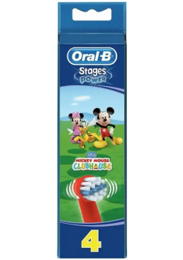 Дитячі насадки для зубної щітки Oral-B Stages Power Disney Mickey Mouse, 4 шт