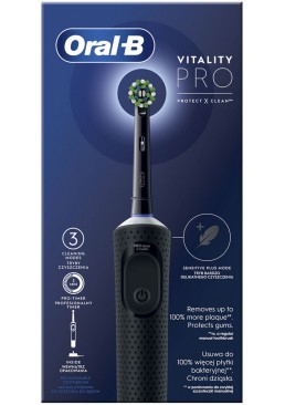 Електрична зубна щітка Oral-B Vitality Pro Vitality Protect X Clean D103 Black, 1 шт