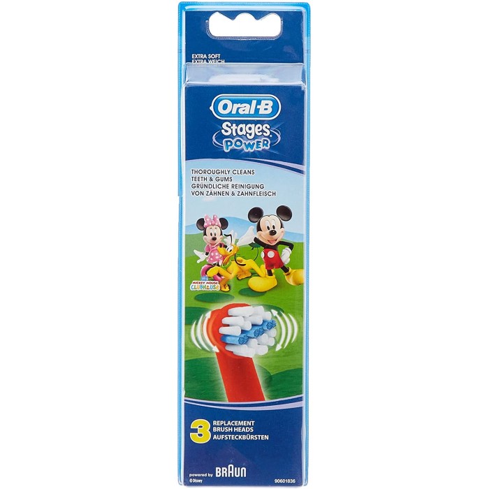 Змінні насадки для щітки Oral-B Kids Disney Mickey Mouse, 3 шт - 