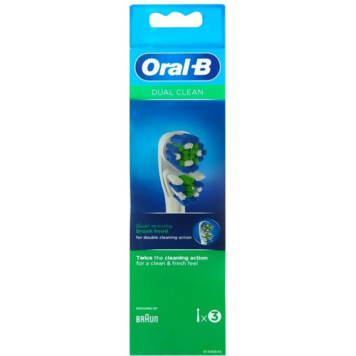 Змінні насадки для зубної щітки Oral-B Dual Clean, 3 шт - 