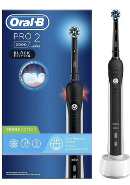 Электрическая зубная щетка Oral-B PRO2 2000 Cross Action Black Edition (D501.513.2), 1 шт
