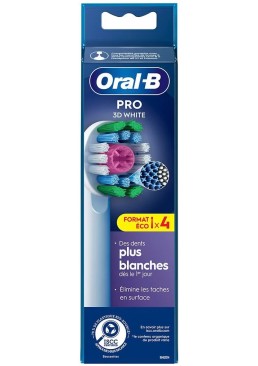 Змінні насадки для зубної щітки Oral-B 3D White, 4 шт
