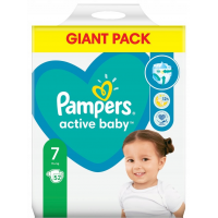 Подгузники Pampers Active Baby Размер 7 (15+кг), 52 шт