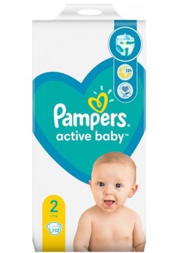 Подгузники Pampers Active Baby Размер 2 (4-8 кг), 112 шт