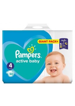 Подгузники детские Pampers Active Baby 4 (9-14 кг), 90 шт