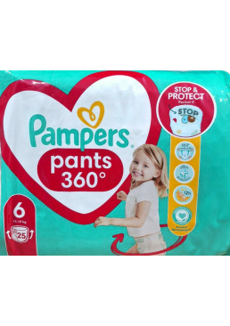 Підгузки-трусики Pampers Pants Розмір 6 (14-19 кг), 25 шт