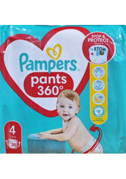Підгузки-трусики Pampers Pants Розмір 4 (9-15 кг), 30 шт